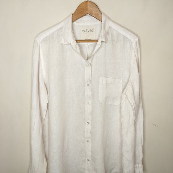 Velvet by Jenny Graham Mulholland Linen Button Up Shirt - Picture 2 of 11
